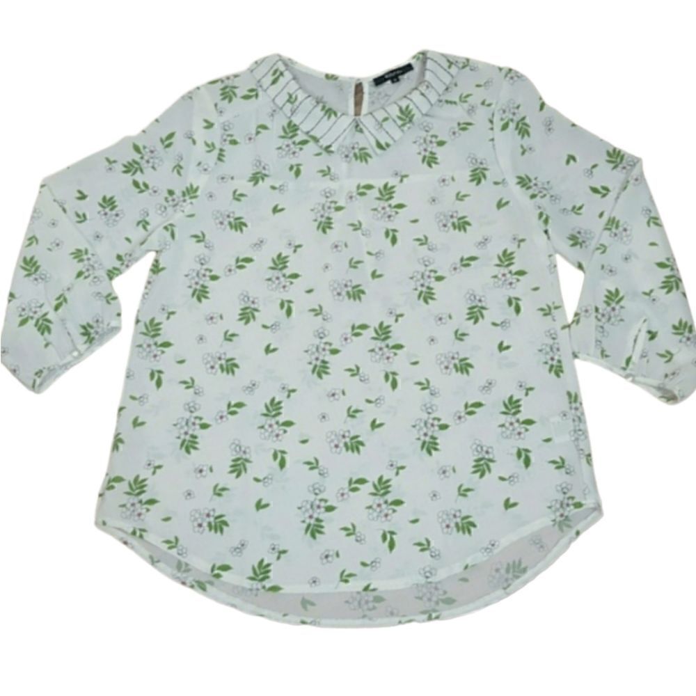 ROLY POLY Women's  Collared  Blouse With  Floral Print  Top‎